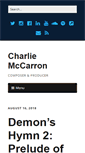 Mobile Screenshot of charliemccarron.com